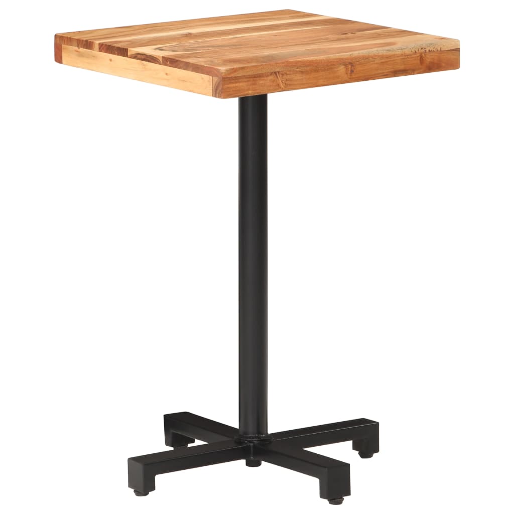 Bistro Table Square 50x50x75 cm Solid Acacia Wood