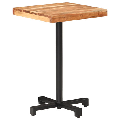 Bistro Table Square 50x50x75 cm Solid Acacia Wood