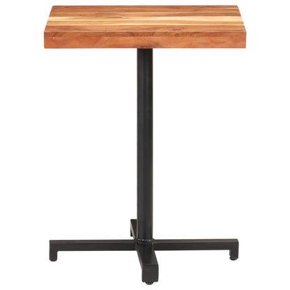 Bistro Table Square 60x60x75 cm Solid Acacia Wood