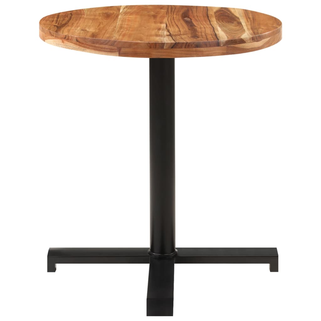 Bistro Table Round Ø70x75 cm Solid Acacia Wood