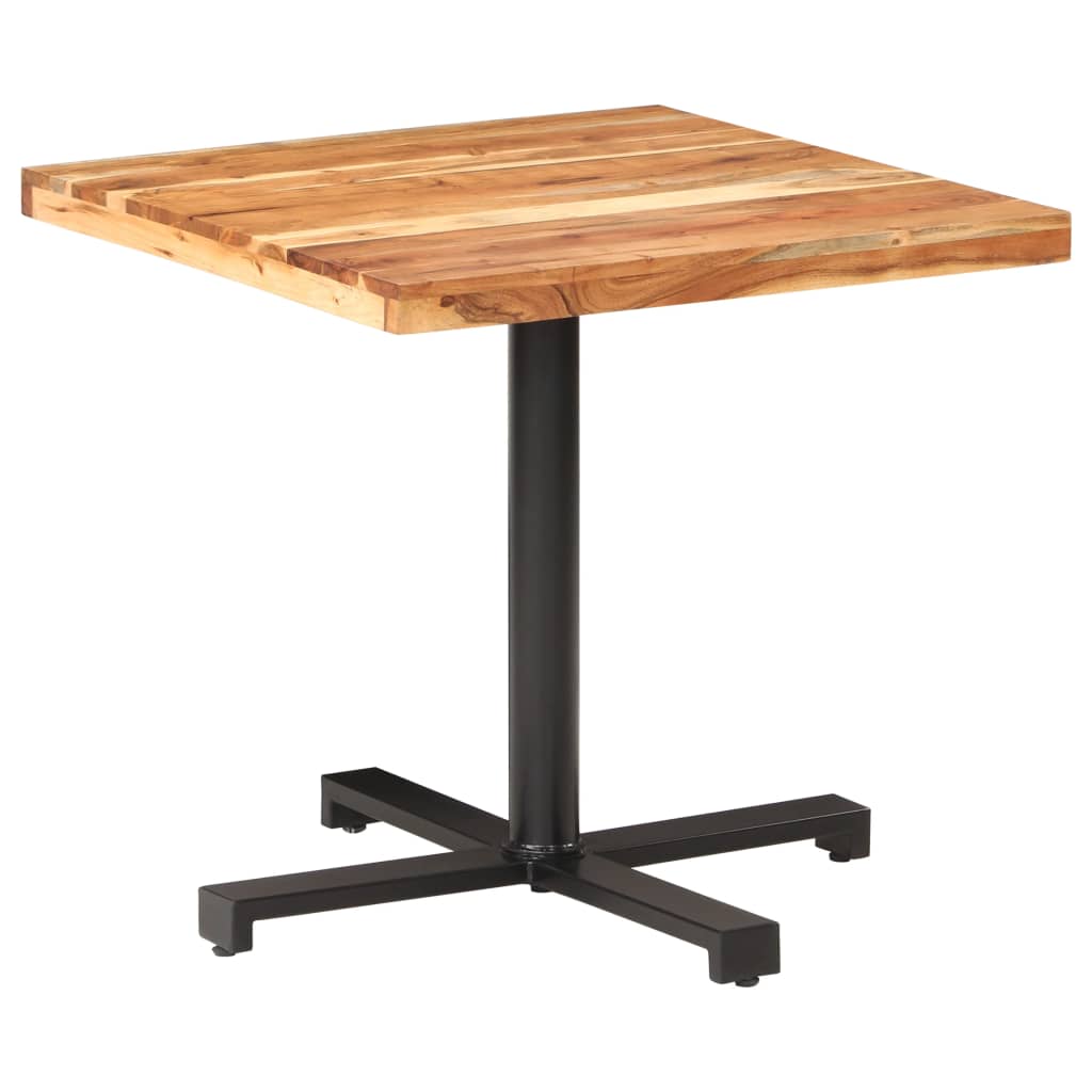 Bistro Table Square 80x80x75 cm Solid Acacia Wood