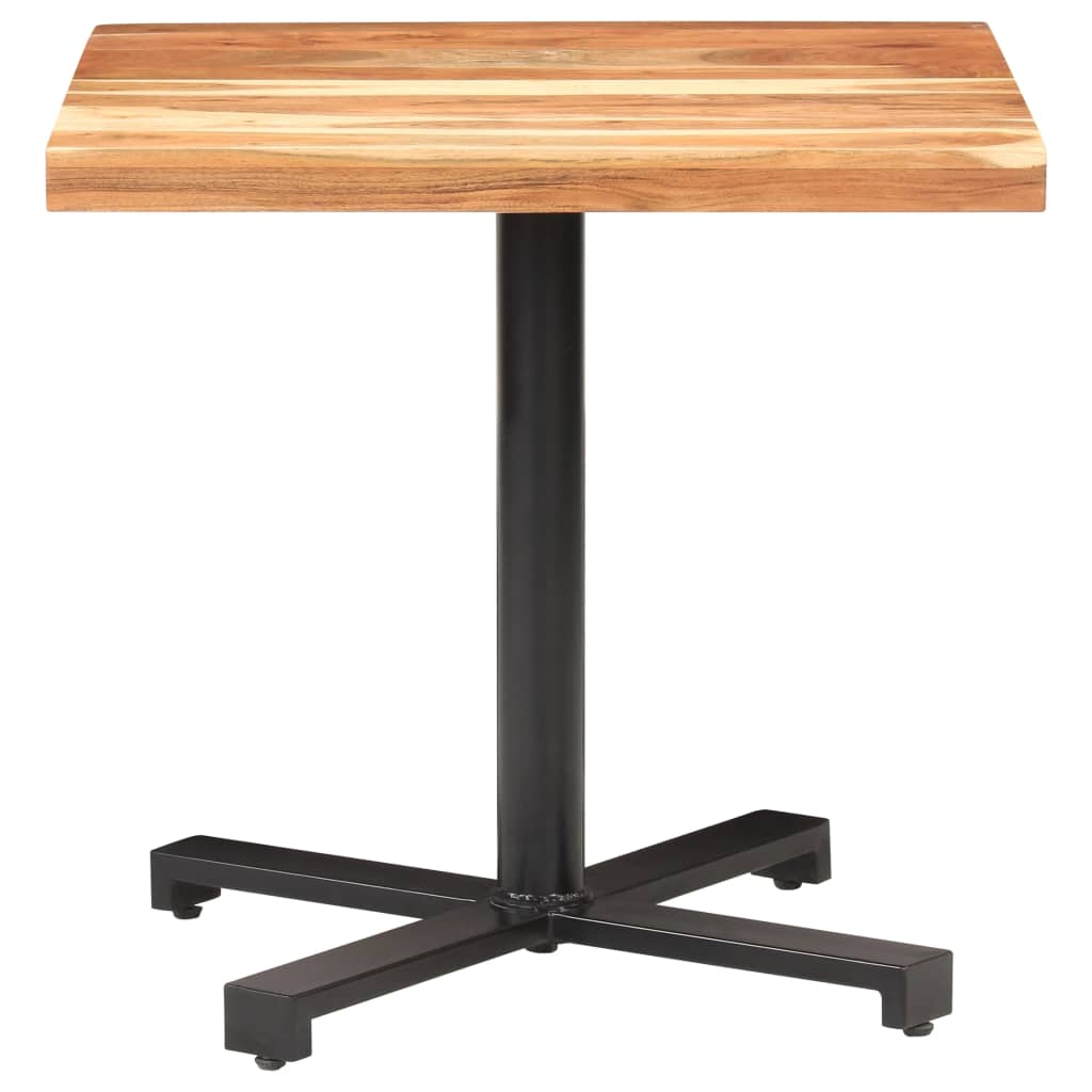 Bistro Table Square 80x80x75 cm Solid Acacia Wood