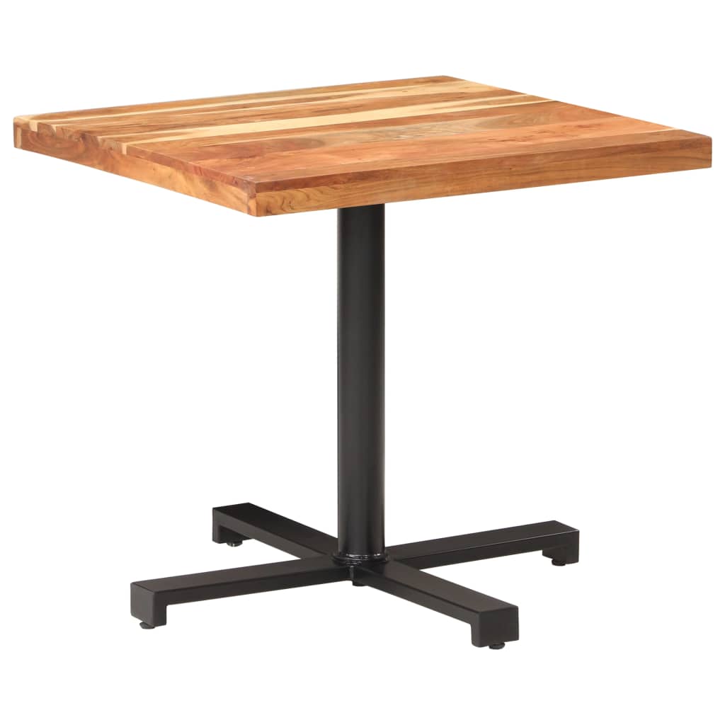 Bistro Table Square 80x80x75 cm Solid Acacia Wood