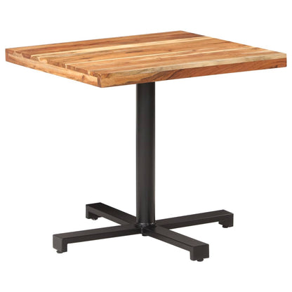 Bistro Table Square 80x80x75 cm Solid Acacia Wood