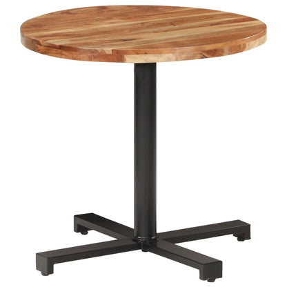 Bistro Table Round Ø80x75 cm Solid Acacia Wood