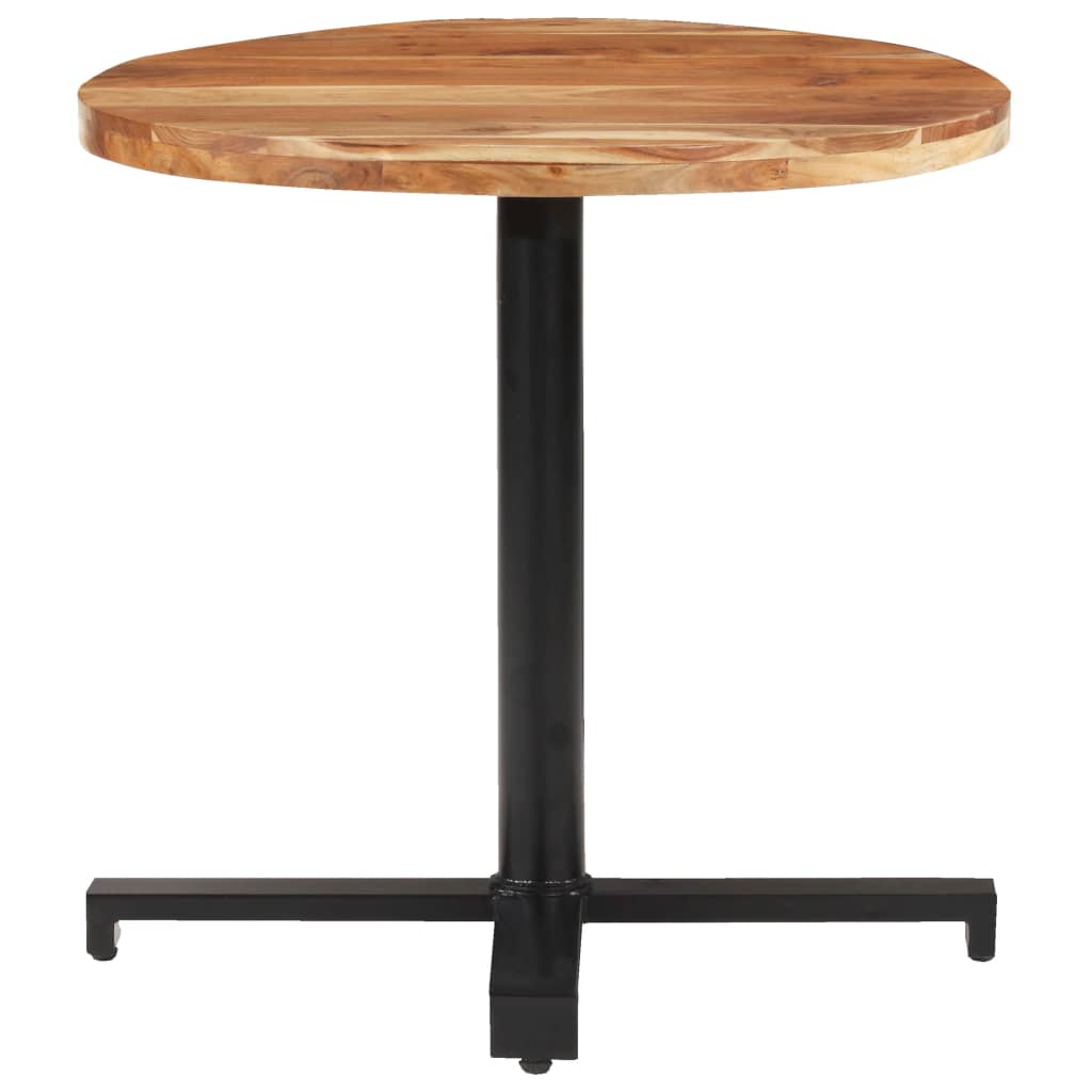 Bistro Table Round Ø80x75 cm Solid Acacia Wood