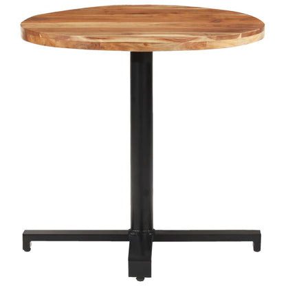 Bistro Table Round Ø80x75 cm Solid Acacia Wood