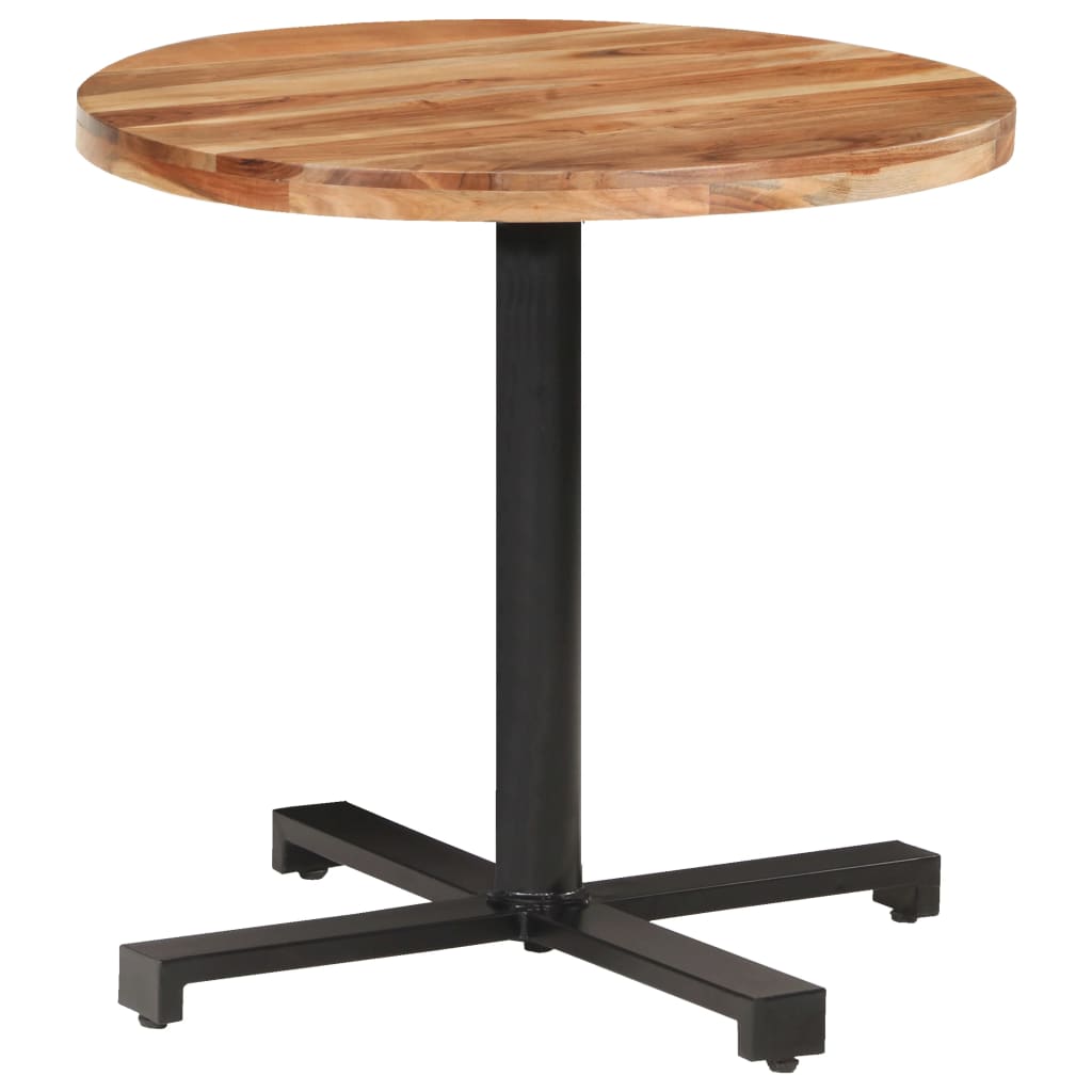 Bistro Table Round Ø80x75 cm Solid Acacia Wood