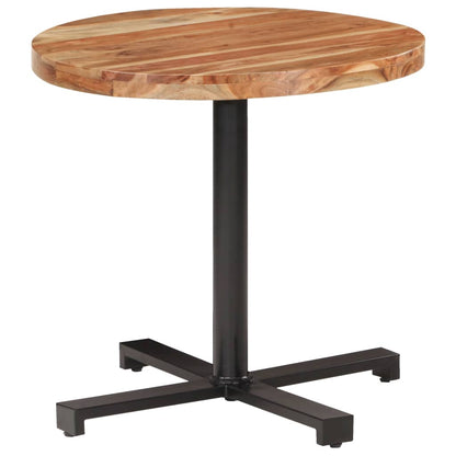 Bistro Table Round Ø80x75 cm Solid Acacia Wood