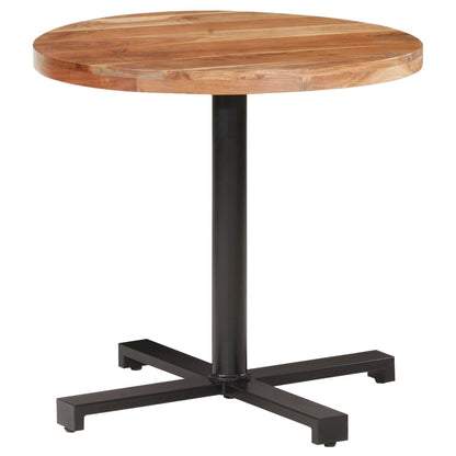 Bistro Table Round Ø80x75 cm Solid Acacia Wood