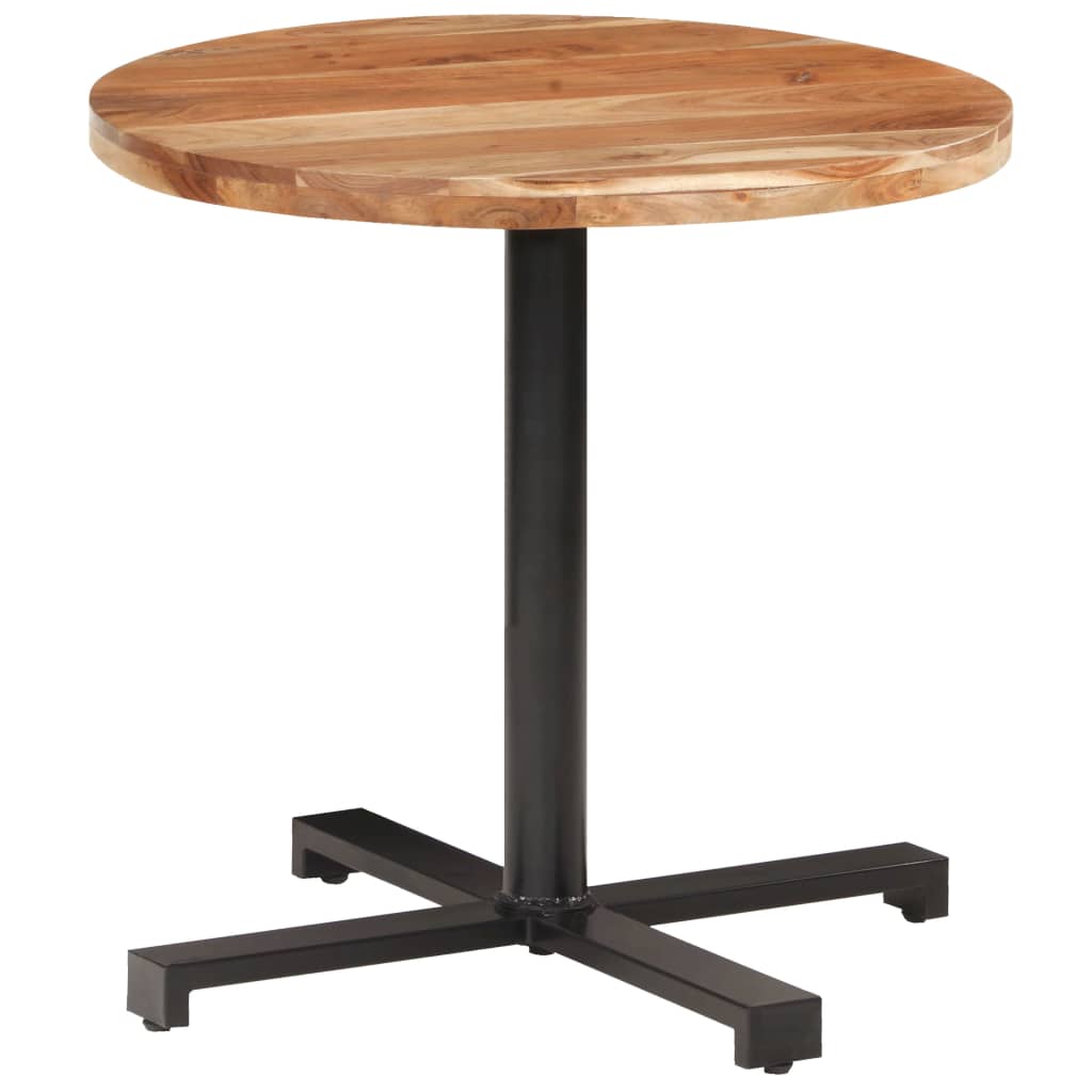 Bistro Table Round Ø80x75 cm Solid Acacia Wood