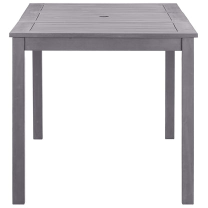 Garden Table Grey Wash 140x80x74 cm Solid Acacia Wood