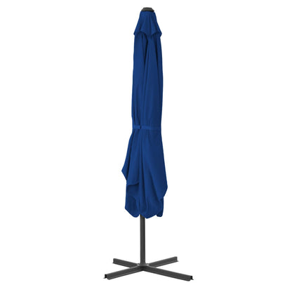 Garden Parasol with Steel Pole Blue 250x250x230 cm