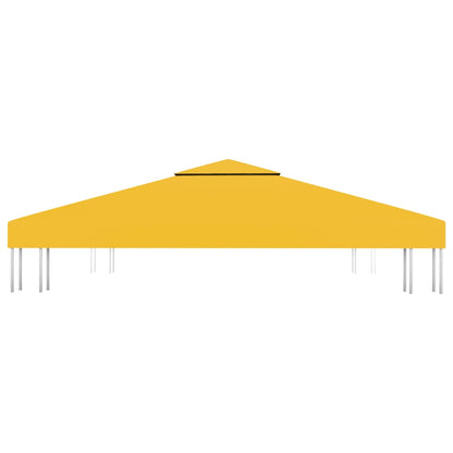 2-Tier Gazebo Top Cover 310 g/m² 3x3 m Yellow