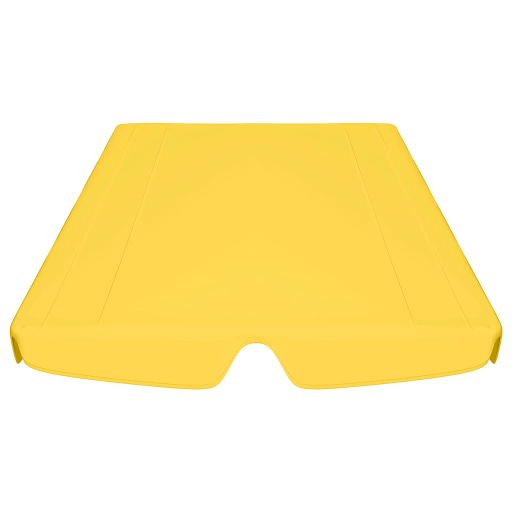 Replacement Canopy for Garden Swing Yellow 188/168x145/110 cm