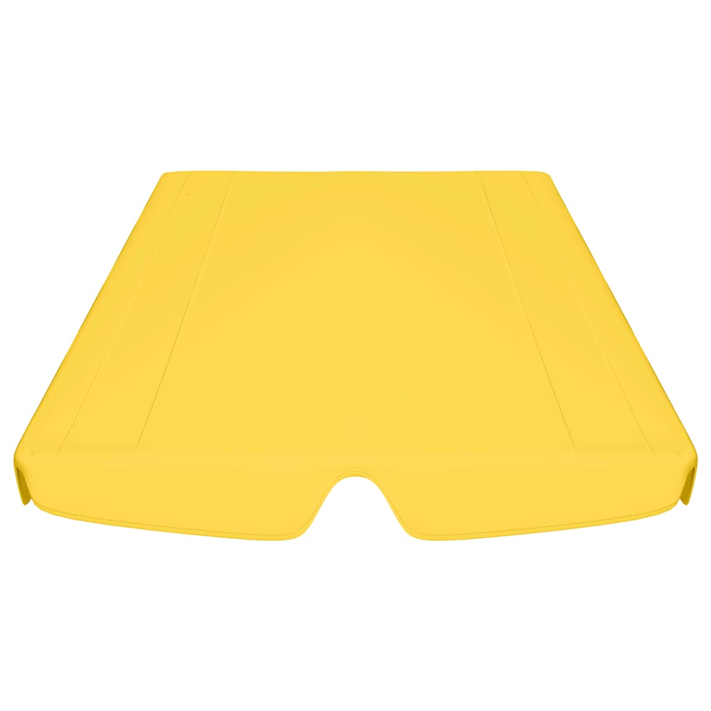 Replacement Canopy for Garden Swing Yellow 188/168x145/110 cm