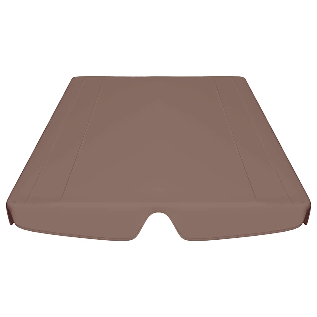 Replacement Canopy for Garden Swing Brown 188/168x145/110 cm