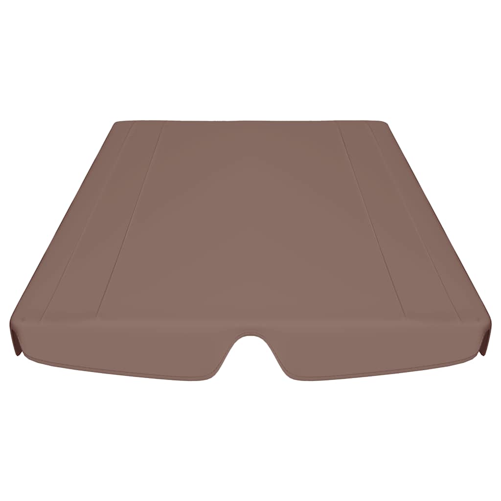 Replacement Canopy for Garden Swing Brown 188/168x145/110 cm