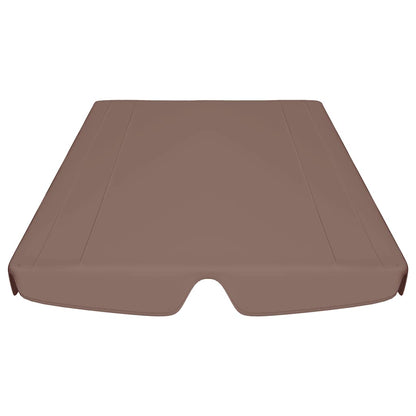 Replacement Canopy for Garden Swing Brown 188/168x145/110 cm