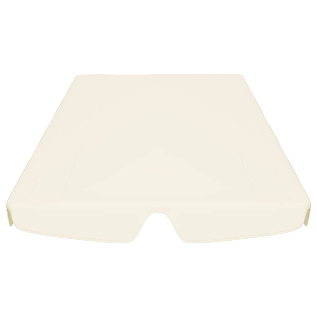 Replacement Canopy for Garden Swing Cream 150/130x105/70 cm