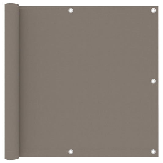 Balcony Screen Taupe 90x300 cm Oxford Fabric