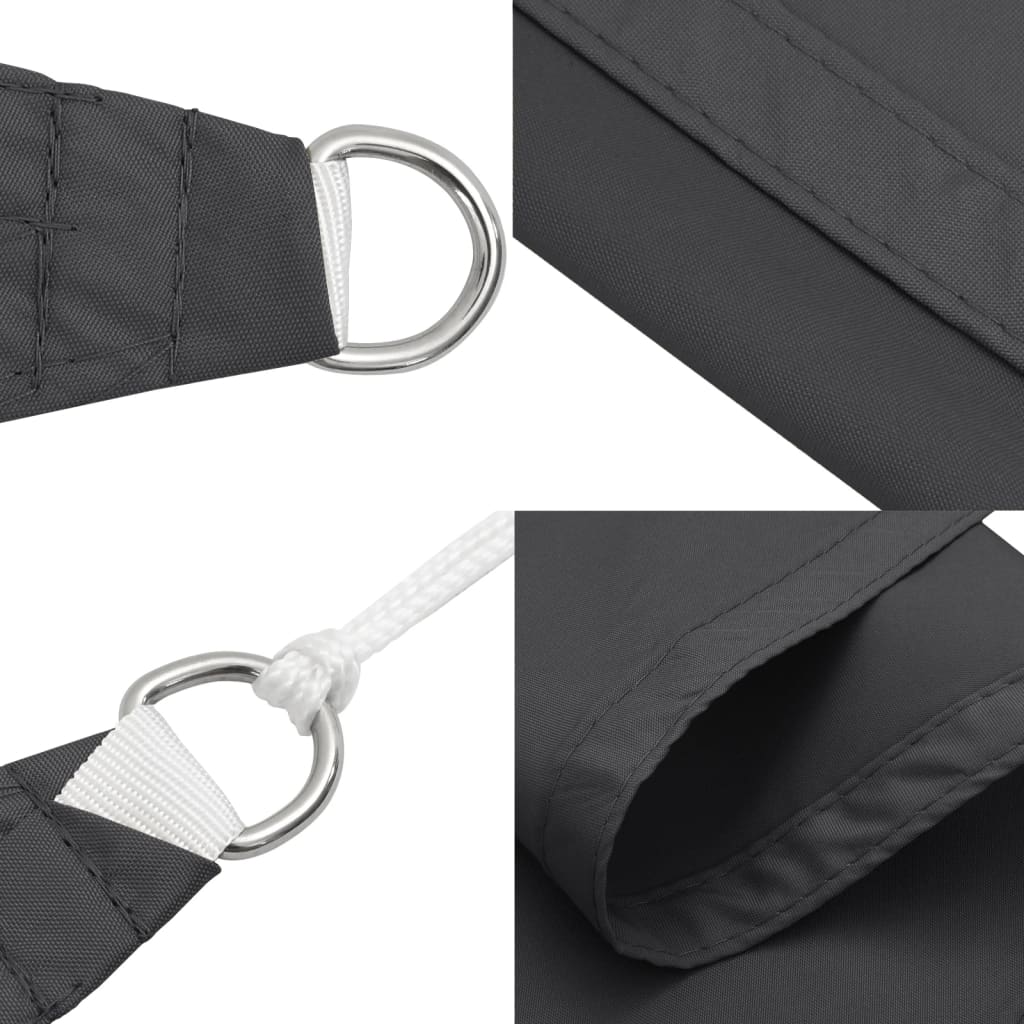 Sunshade Sail Oxford Fabric Rectangular 2x3 m Anthracite