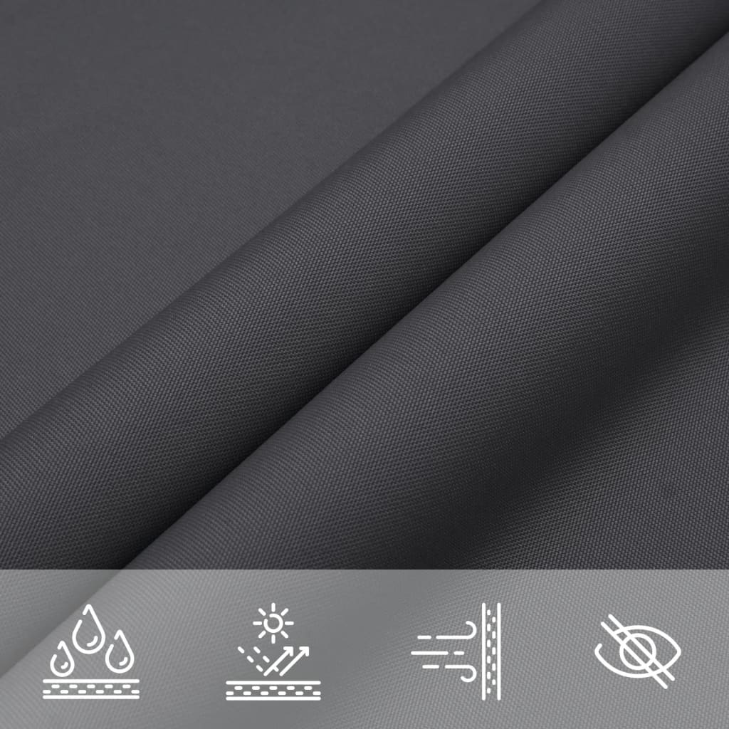 Sunshade Sail Oxford Fabric Rectangular 2x4.5 m Anthracite