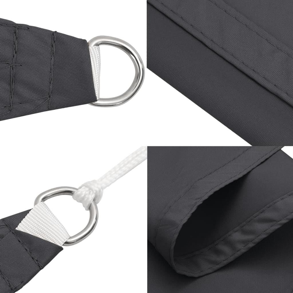 Sunshade Sail Oxford Fabric Rectangular 4x5 m Anthracite