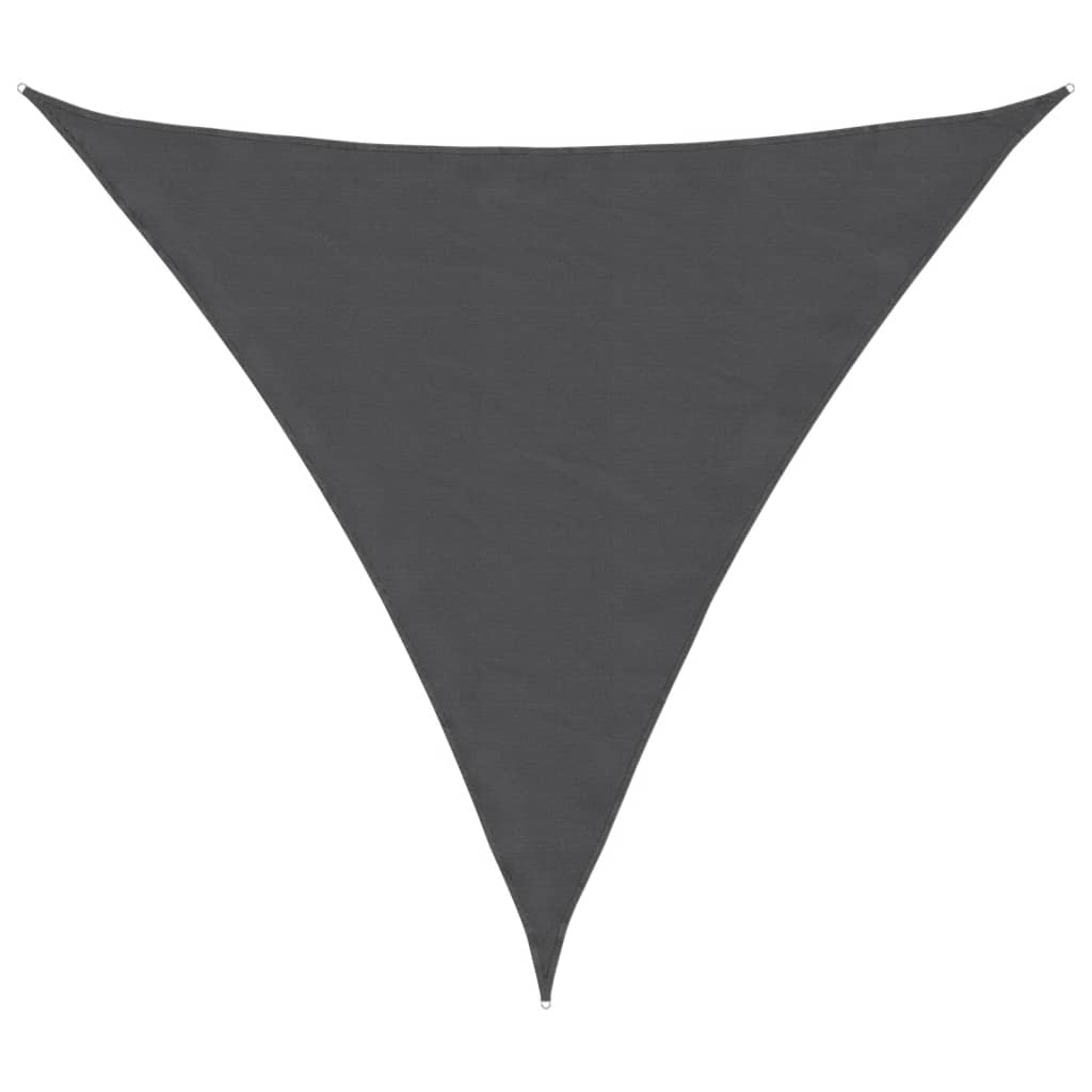 Sunshade Sail Oxford Fabric Triangular 3x3x3 m Anthracite