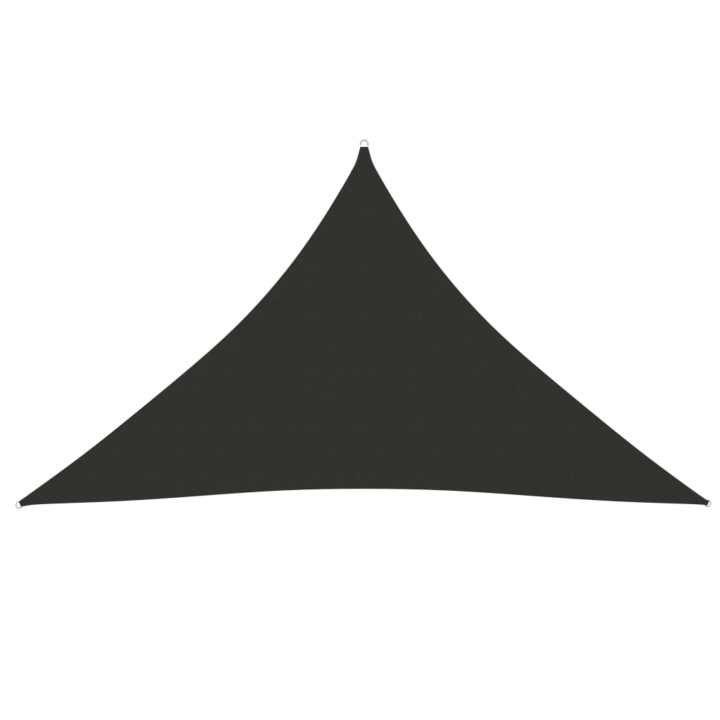 Sunshade Sail Oxford Fabric Triangular 5x5x6 m Anthracite