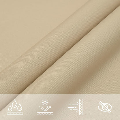 Sunshade Sail Oxford Fabric Square 7x7 m Beige