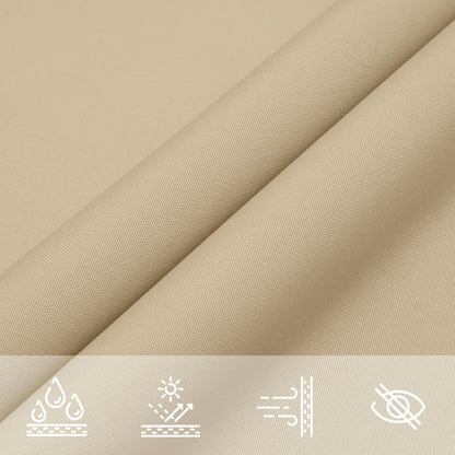 Sunshade Sail Oxford Fabric Rectangular 2x5 m Beige