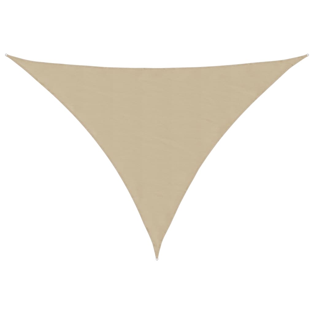 Sunshade Sail Oxford Fabric Triangular 2.5x2.5x3.5 m Beige