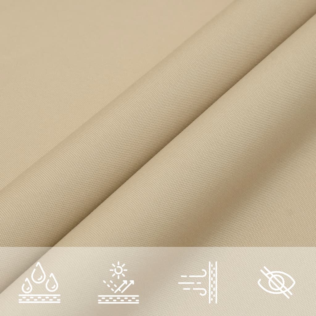 Sunshade Sail Oxford Fabric Triangular 3x4x5 m Beige