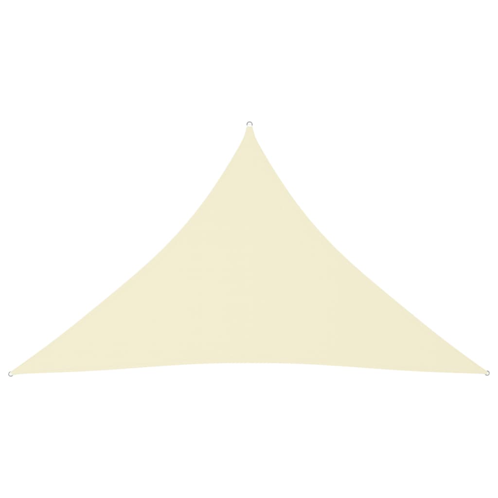 Sunshade Sail Oxford Fabric Triangular 2.5x2.5x3.5 m Cream