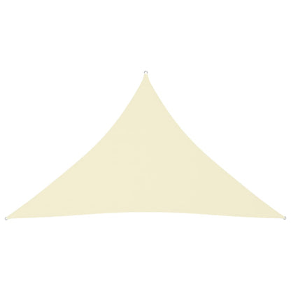 Sunshade Sail Oxford Fabric Triangular 2.5x2.5x3.5 m Cream