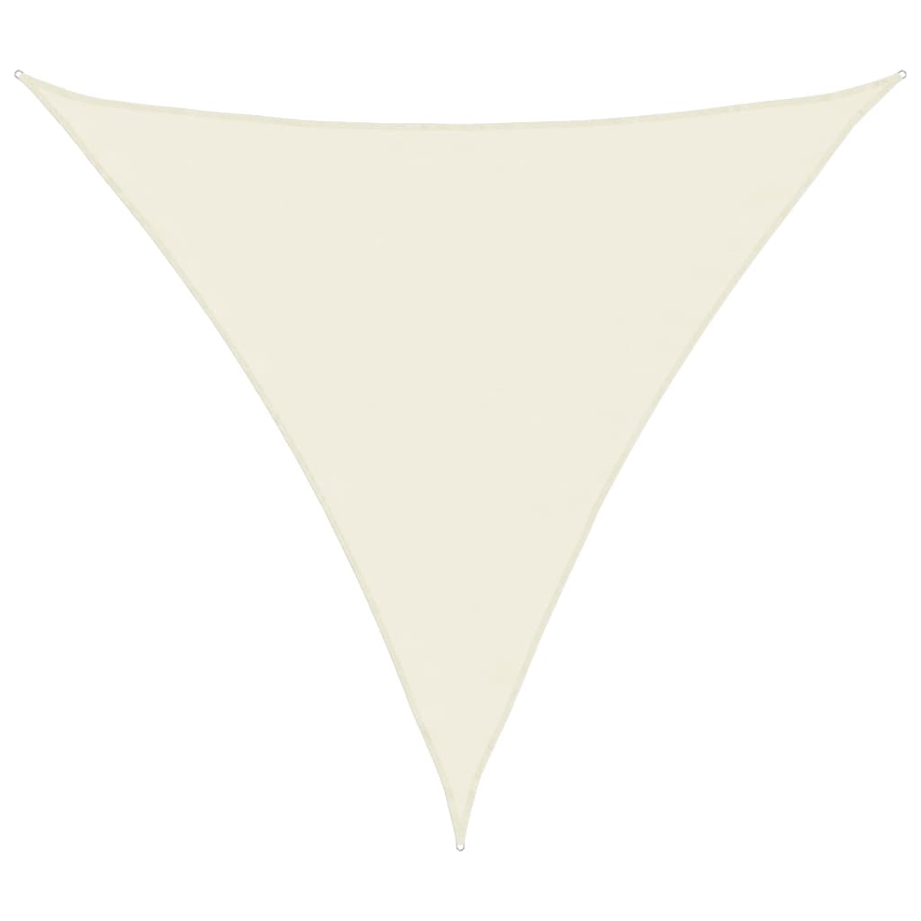 Sunshade Sail Oxford Fabric Triangular 4x4x4 m Cream