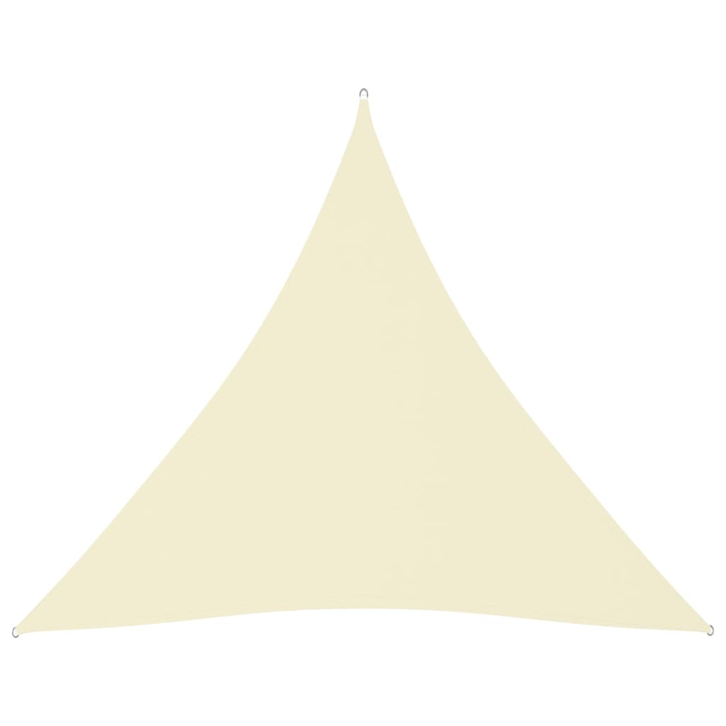 Sunshade Sail Oxford Fabric Triangular 4.5x4.5x4.5 m Cream