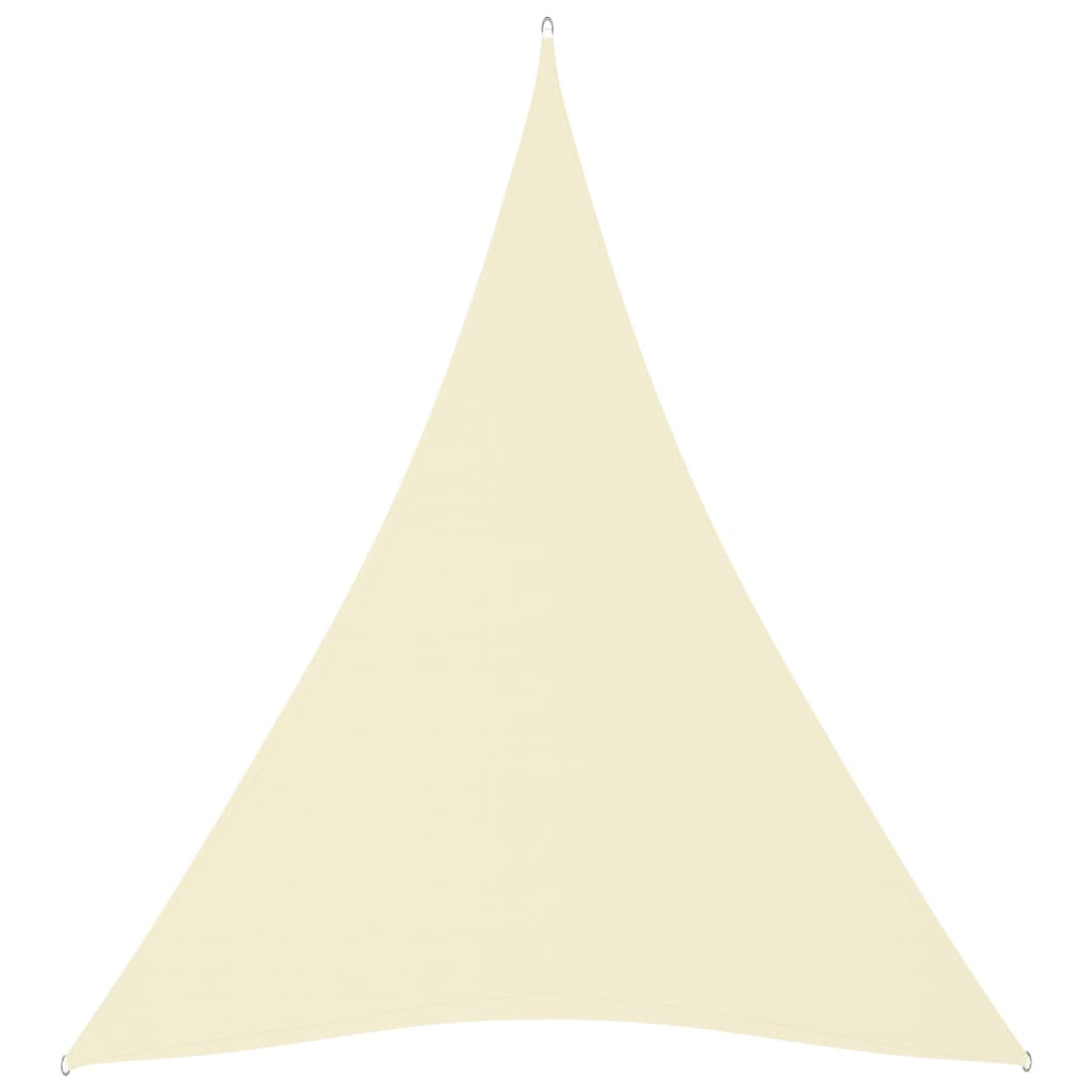 Sunshade Sail Oxford Fabric Triangular 4x5x5 m Cream