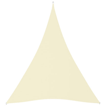 Sunshade Sail Oxford Fabric Triangular 4x5x5 m Cream