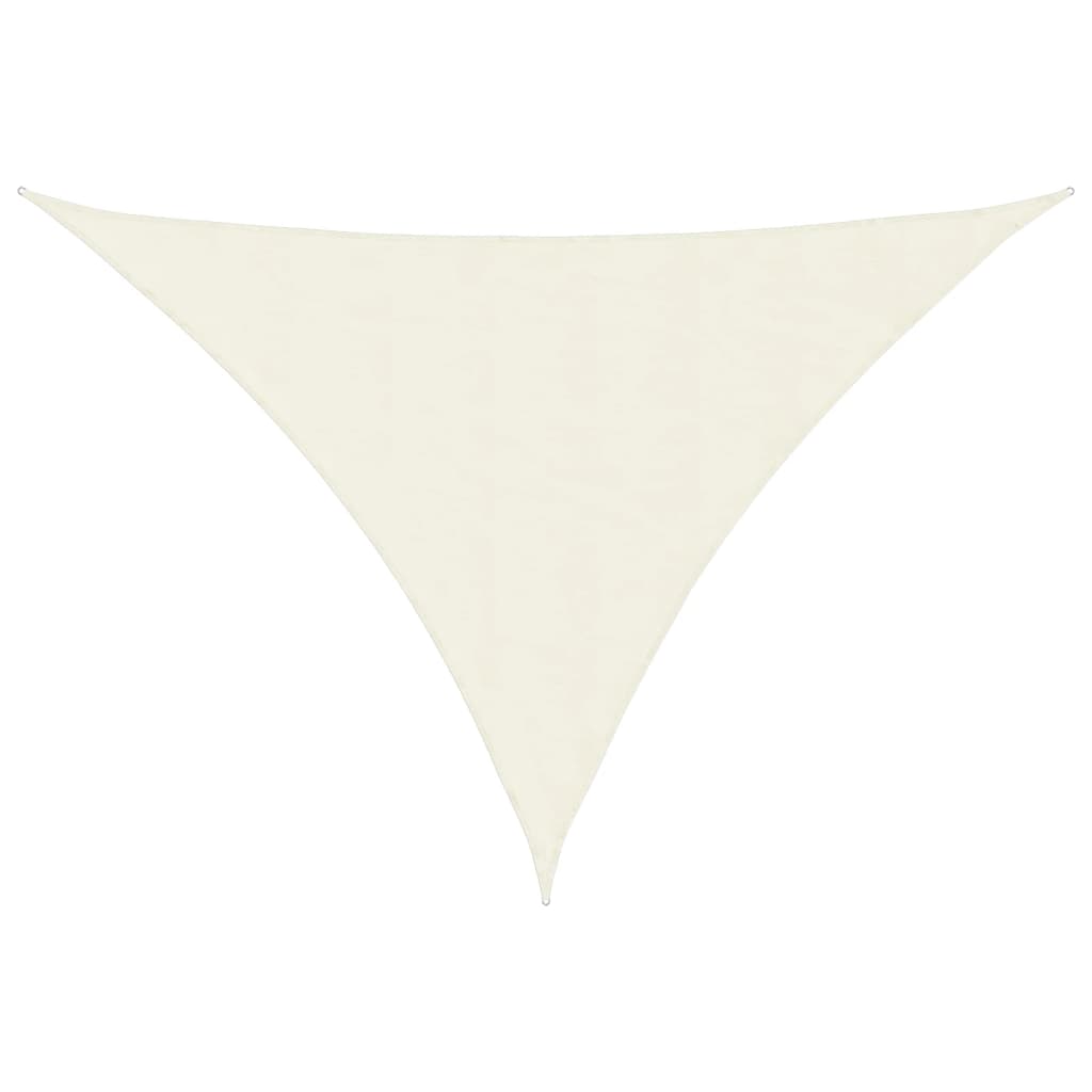 Sunshade Sail Oxford Fabric Triangular 5x5x6 m Cream