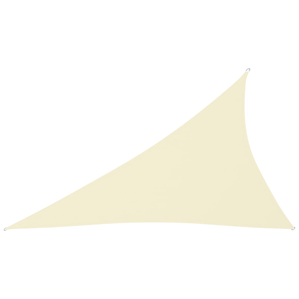 Sunshade Sail Oxford Fabric Triangular 4x5x6.4 m Cream