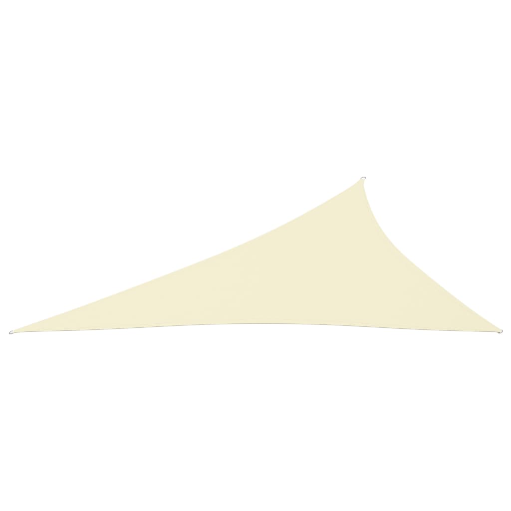 Sunshade Sail Oxford Fabric Triangular 4x5x6.4 m Cream