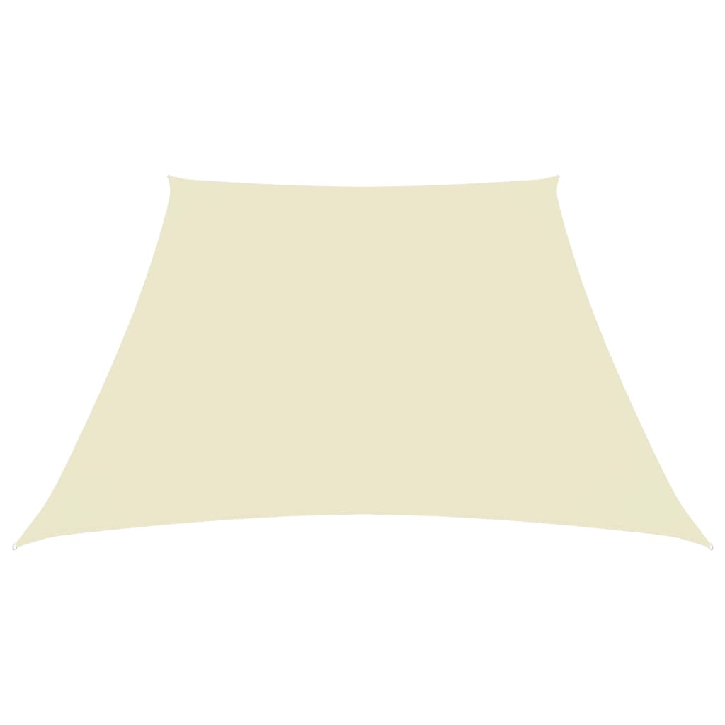 Sunshade Sail Oxford Fabric Trapezium 4/5x4 m Cream