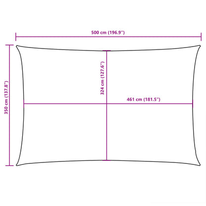 Sunshade Sail Oxford Fabric Rectangular 3.5x5 m White