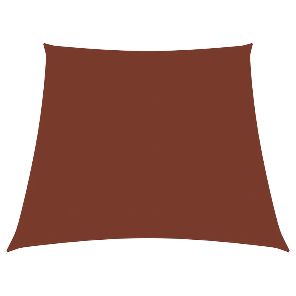 Sunshade Sail Oxford Fabric Trapezium 3/5x4 m Terracotta