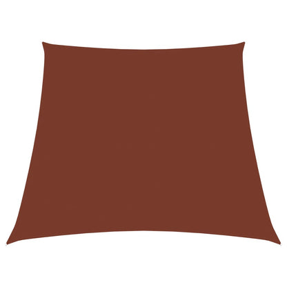 Sunshade Sail Oxford Fabric Trapezium 3/5x4 m Terracotta