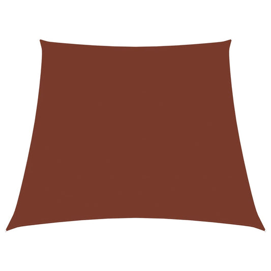 Sunshade Sail Oxford Fabric Trapezium 3/5x4 m Terracotta