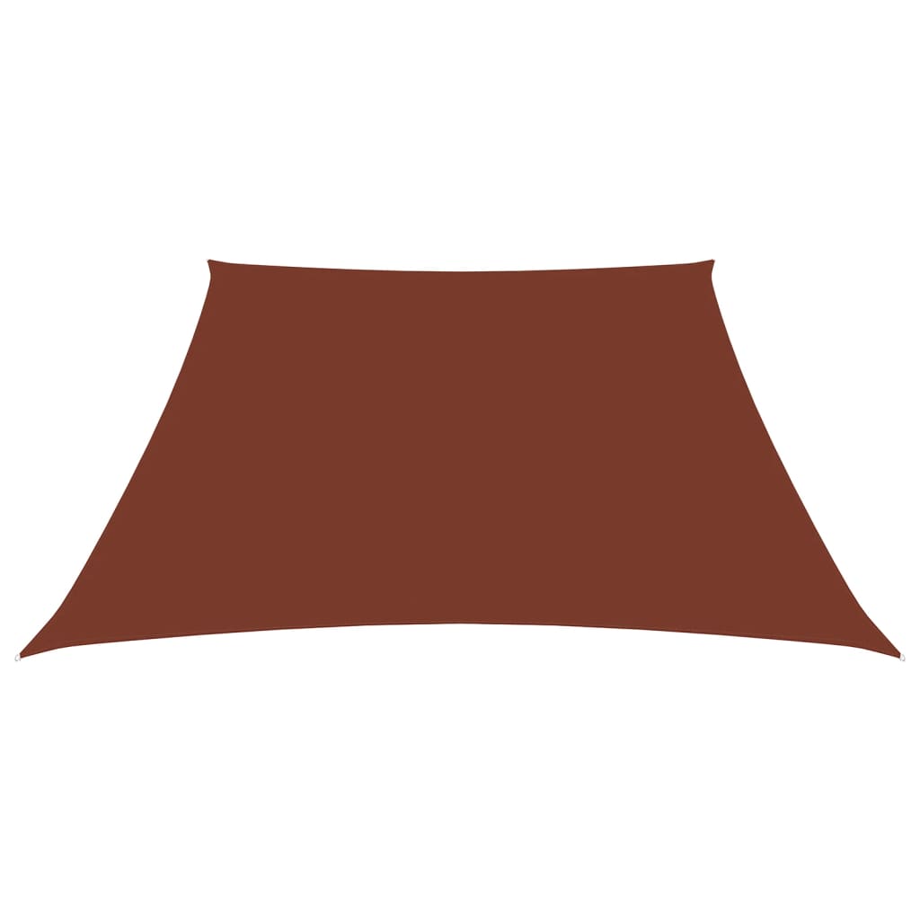 Sunshade Sail Oxford Fabric Trapezium 3/5x4 m Terracotta