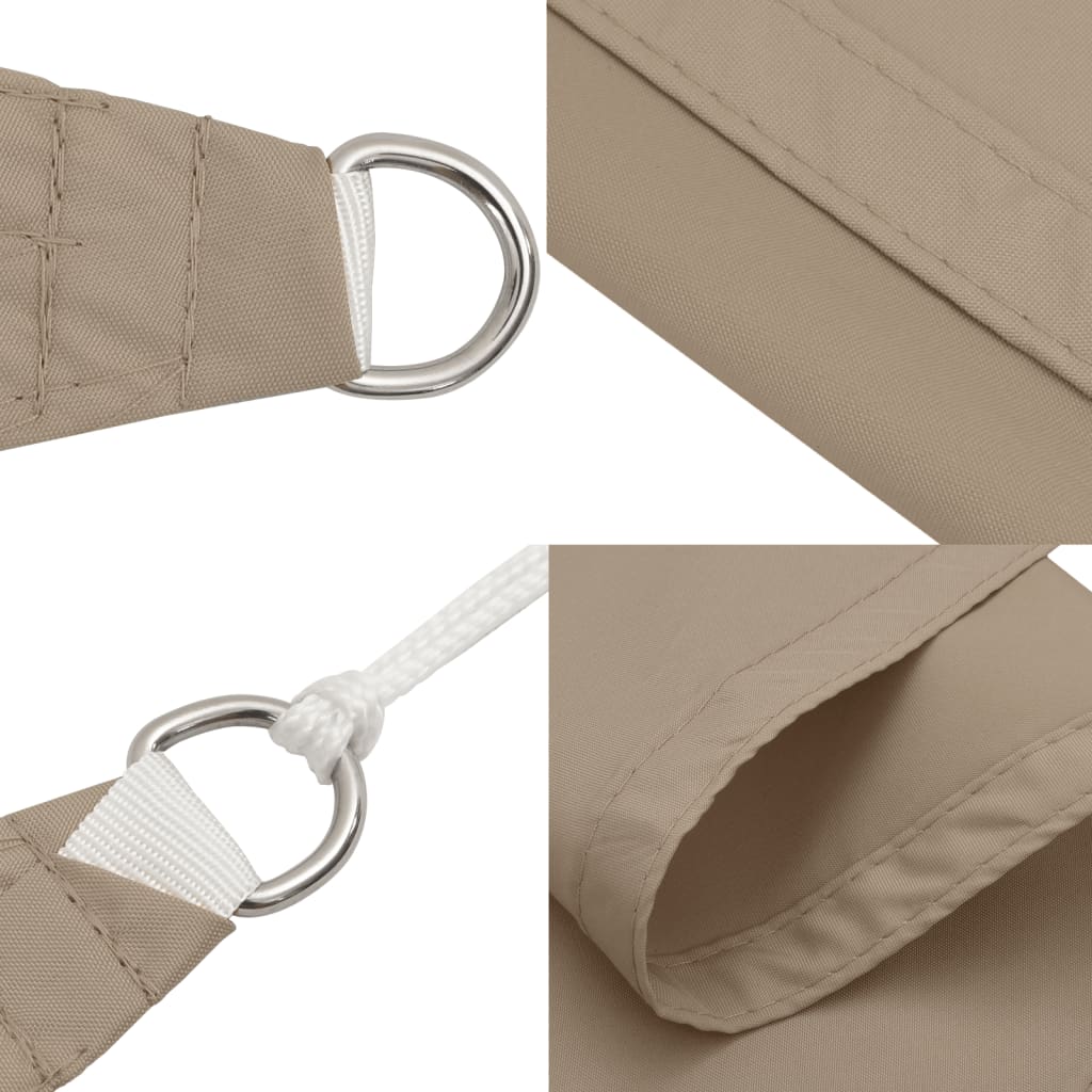 Sunshade Sail Oxford Fabric Square 2.5x2.5 m Taupe